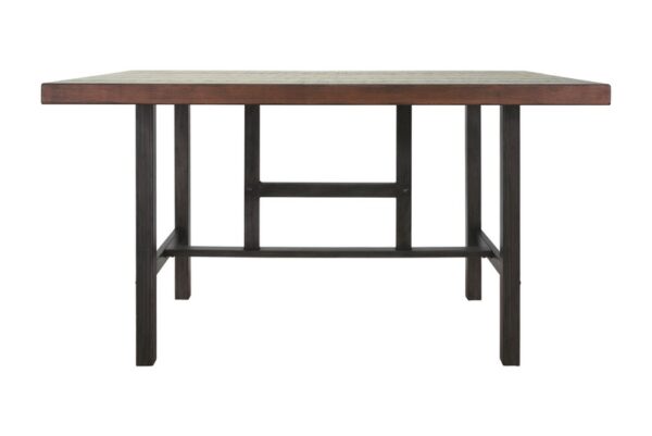 Kavara Medium Brown Rectangular Dining Room Counter Table - Image 6