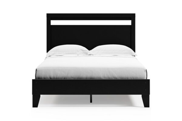 Finch Black / Brown Queen Panel Platform Bed - Image 4