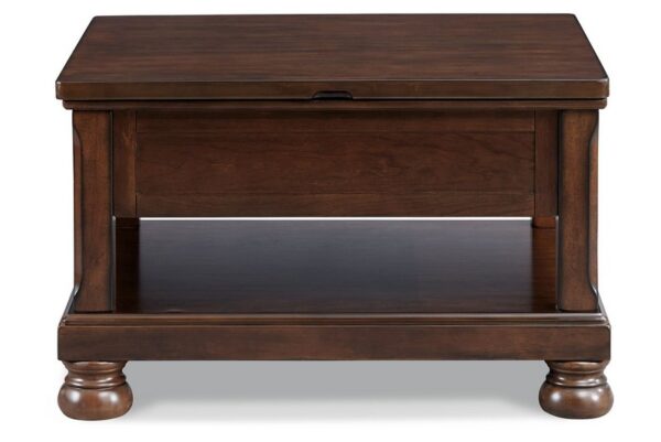 Porter Rustic Brown Lift Top Cocktail Table - Image 6