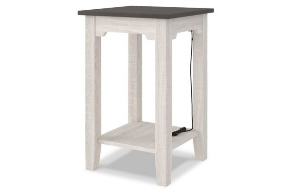 Dorrinson White / Black / Gray Chair Side End Table - Image 3