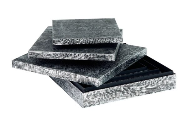 Keldy Antique Pewter Finish Box Set (Set of 3) - Image 3