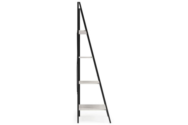 Bayflynn White / Black Bookcase 4 Open Shelves - Image 4