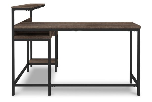 Arlenbry Gray L desk With Storage - Image 6