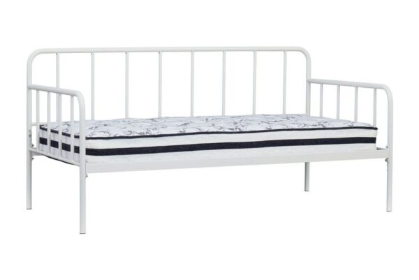 Trentlore White Twin Metal Day Bed W/Platform - Image 3