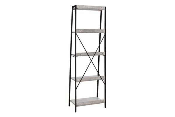 Lazabon Gray / Black Bookcase - Image 5