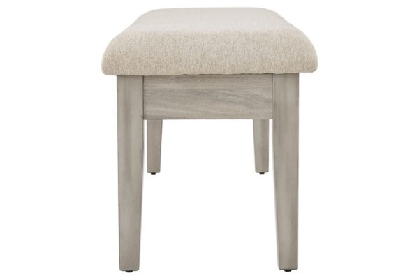 Parellen Beige / Gray Upholstered Storage Bench - Image 5