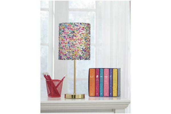 Maddy Purple Metal Table Lamp - Image 2