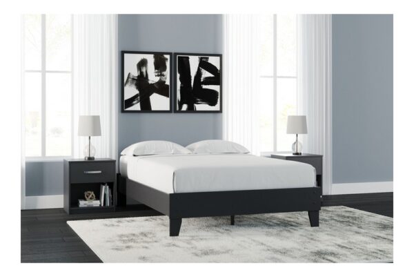 Finch Black Full Platform Bed - Image 3