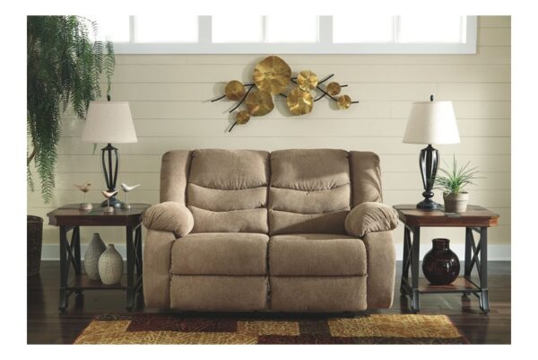 Tulen Mocha Reclining Loveseat - Image 4