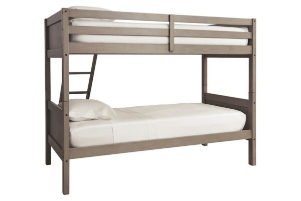 Lettner Light Gray Twin/twin Bunk Bed W/Ladder - Image 3