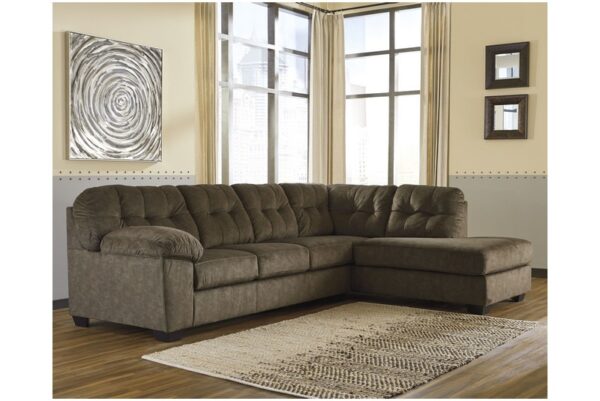 Accrington Earth Right Arm Facing Corner Chaise 2 Pc Sectional