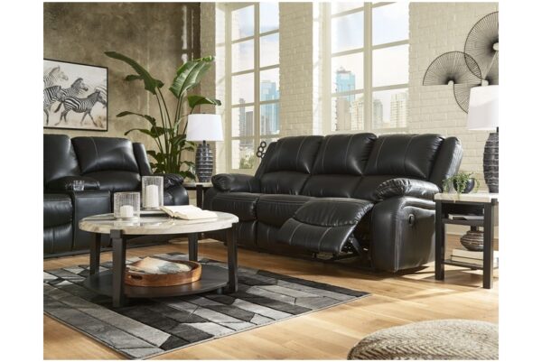 Calderwell Black Reclining Sofa - Image 7