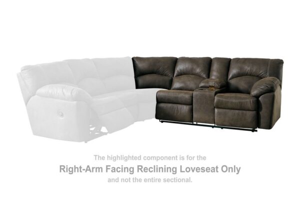 Tambo Canyon Raf Rec Loveseat W/Console - Image 2