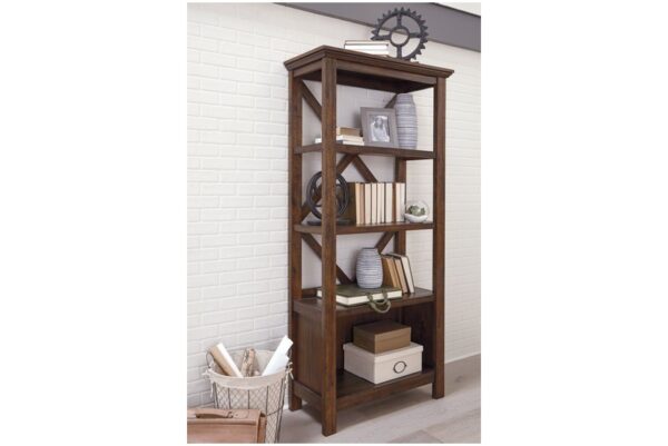 Baldridge Rustic Brown Large Bookcase - Image 2