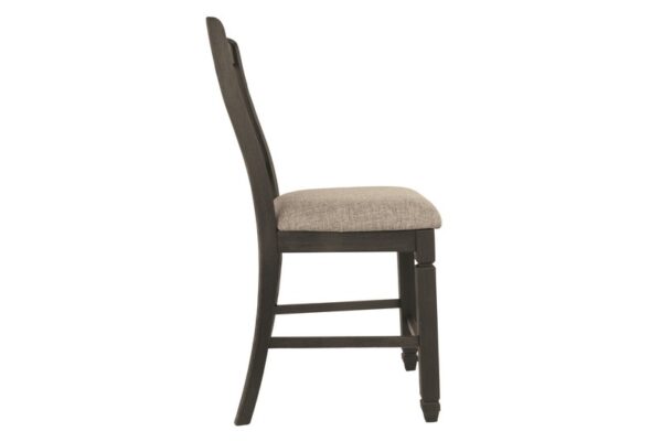 Tyler Black / Grayish Brown Upholstered Barstool (Set of 2) - Image 4