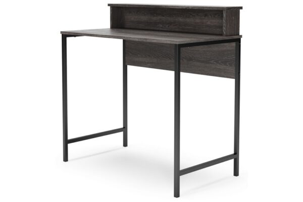 Freedan Grayish Brown Home Office Desk Top Shelf - Image 5