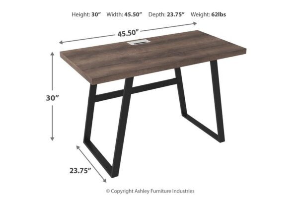 Arlenbry Gray Home Office Small Desk - Image 11