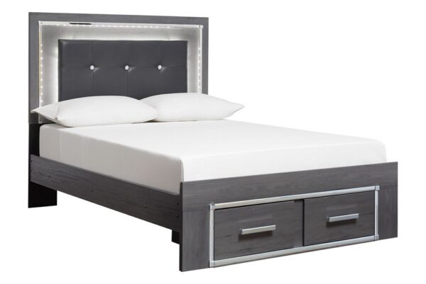 Lodanna Gray Full Panel Bed With Storage - Image 6