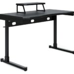 Lynxtyn Black Home Office Desk