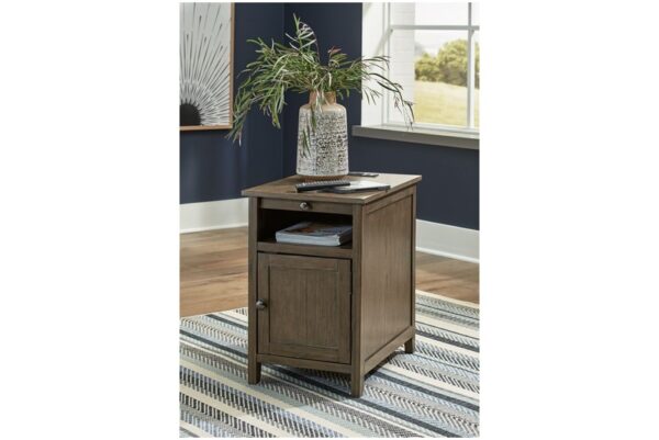 Treytown Grayish Brown Chair Side End Table - Image 2