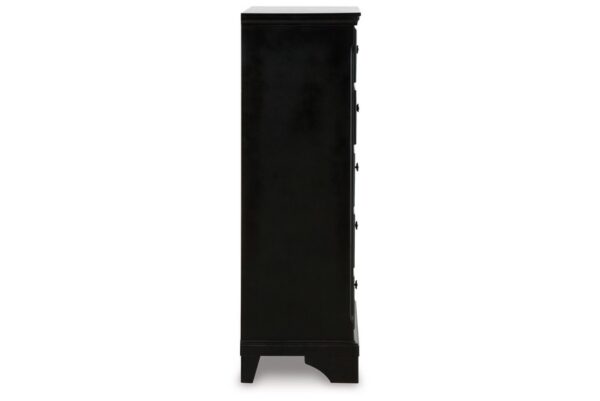 Chylanta Black Five Drawer Chest - Image 5