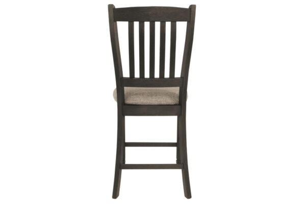 Tyler Black / Grayish Brown Upholstered Barstool (Set of 2) - Image 5