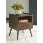 Calmoni Brown Square End Table