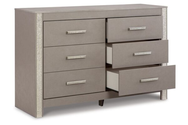 Surancha Gray Six Drawer Dresser - Image 3