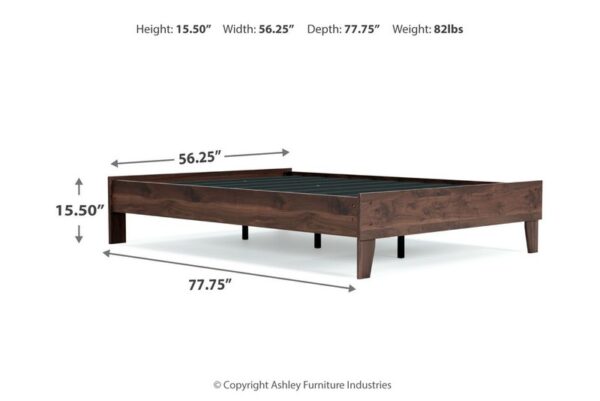 Calverson Mocha Full Platform Bed - Image 8