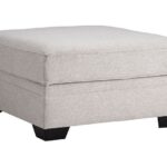 Dellara Chalk Ottoman With Storage