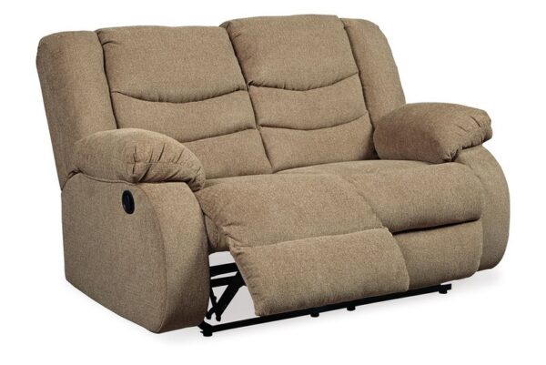 Tulen Mocha Reclining Loveseat - Image 3