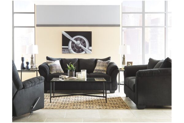 Darcy Black Sofa - Image 9