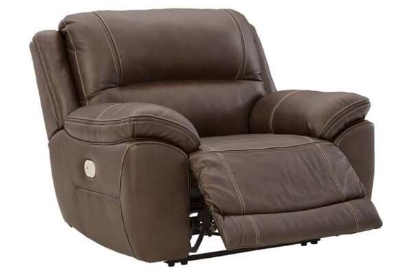 Dunleith Chocolate Zero Wall Recliner W/pwr Hdrst - Image 3