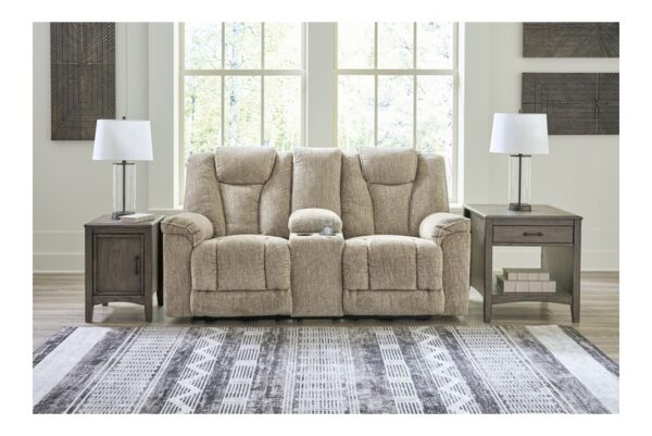 Hindmarsh Stone Power Reclining Loveseat With Console/ Adj Hdrst - Image 2