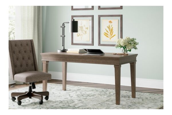 Janismore Weathered Gray Home Office Desk - Image 9