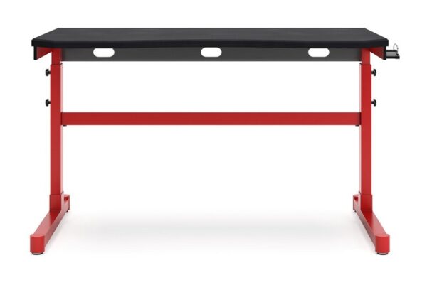 Lynxtyn Red / Black Adjustable Height Desk - Image 2