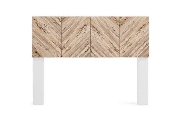 Piperton Brown / White Full Panel Headboard - Image 2