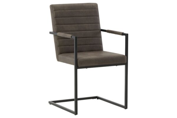 Strumford Gray Black Dining Uph Arm Chair (Set of 2) - Image 3