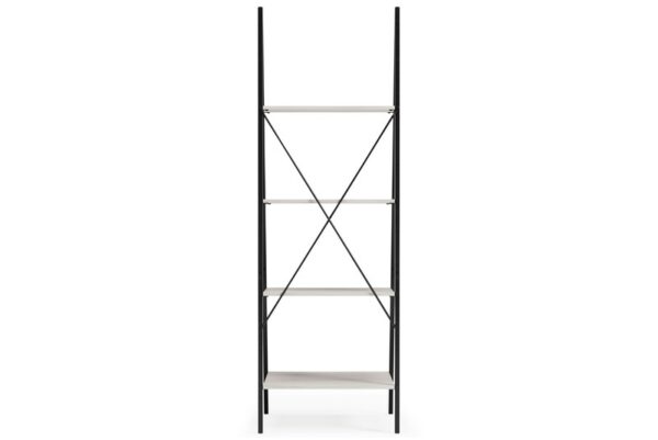 Bayflynn White / Black Bookcase 4 Open Shelves - Image 5