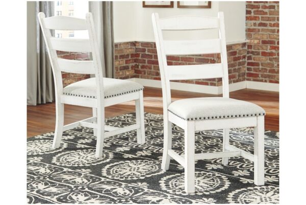 Valebeck Beige / White Dining Uph Side Chair (Set of 2) - Image 2