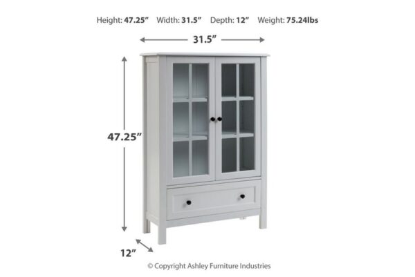 Miranda White Accent Cabinet - Image 5