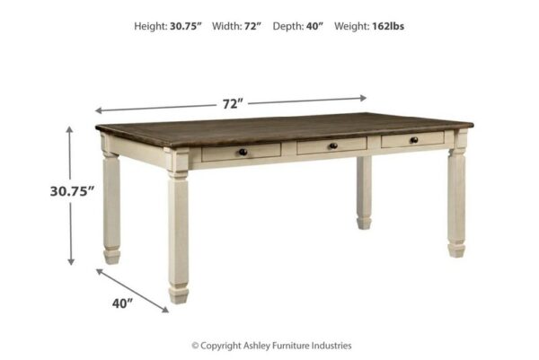 Bolanburg Beige Rectangular Dining Room Table - Image 9