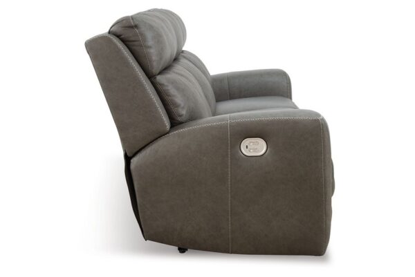 Roman Smoke Pwr Rec Sofa With Adj Headrest - Image 7