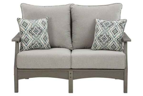 Visola Gray Loveseat W/Cushion - Image 3