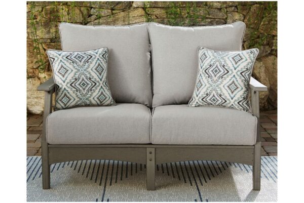 Visola Gray Loveseat W/Cushion - Image 2