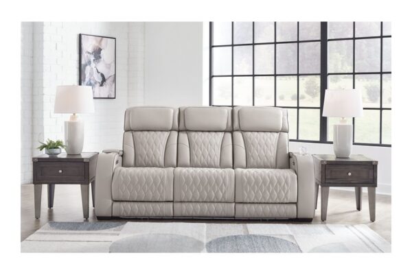 Boyington Gray 2 Pc. Power Reclining Sofa, Power Reclining Loveseat - Image 2