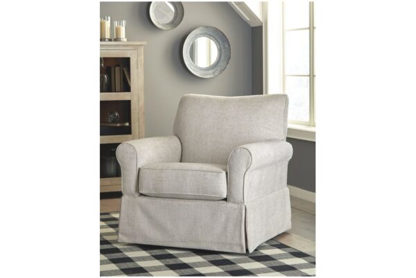 Searcy Quartz Swivel Glider Accent Chair - Image 6