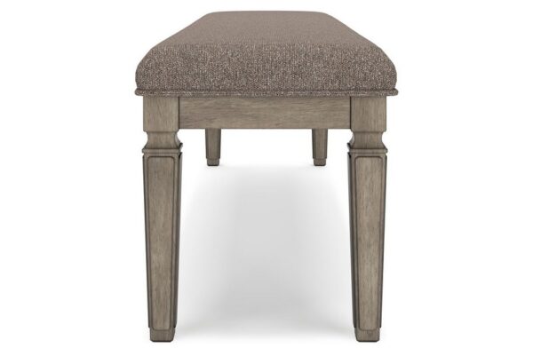 Lexorne Gray Large Uph Dining Room Bench - Image 7