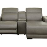 Correze Gray 3 Piece Power Reclining Sectional With Raf Back Chaise