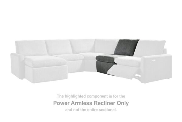 Hartsdale Granite Armless Power Recliner - Image 2